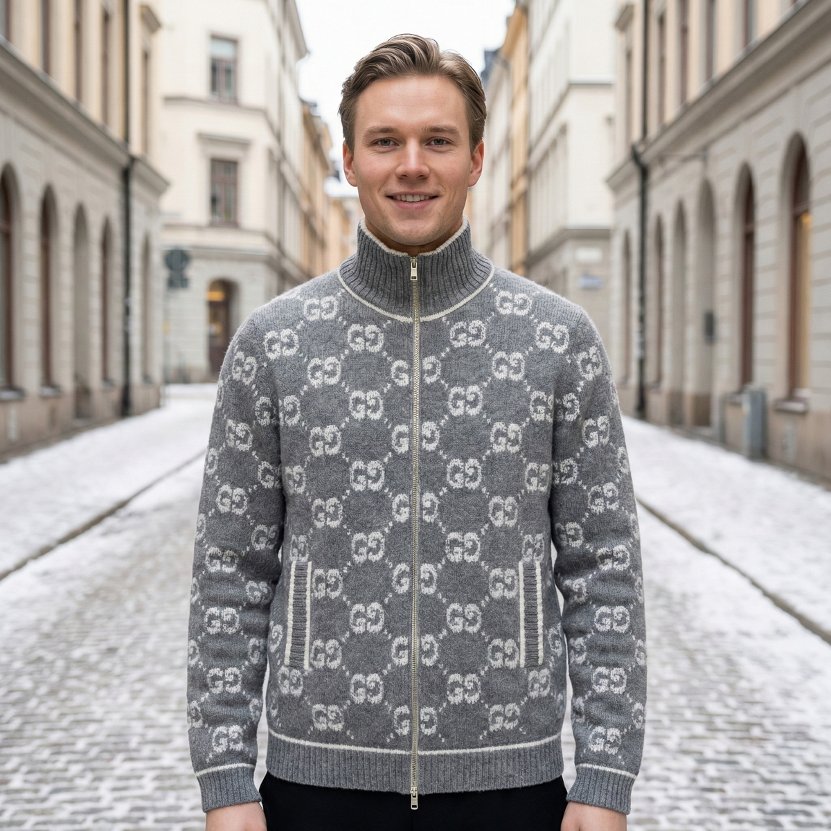 GlimerLine™ - Luxuriöser Cardigan mit Reißverschluss