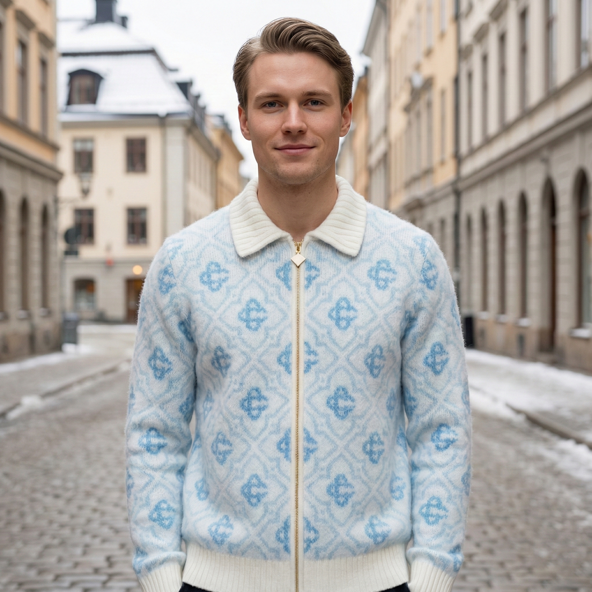 GlimerLine™ - Luxuriöser Cardigan mit Reißverschluss